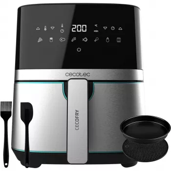 CECOTEC Cecofry Full Inox Pro 5500 Pro countertop fryer with accessories