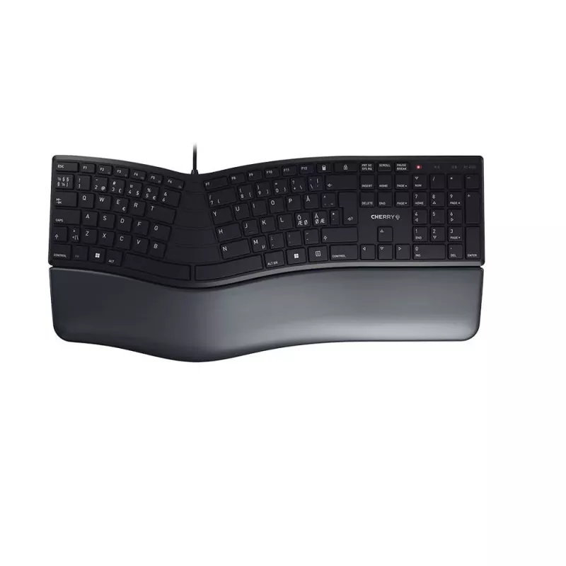 CHERRY KC 4500 ERGO keyboard Universal USB QWERTY Nordic Black