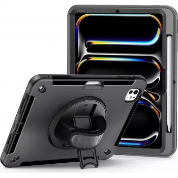 JT Berlin Rugged Kickstand & Handstrap Case | Apple iPad Pro 11 2024 | black | bulk | (30017)