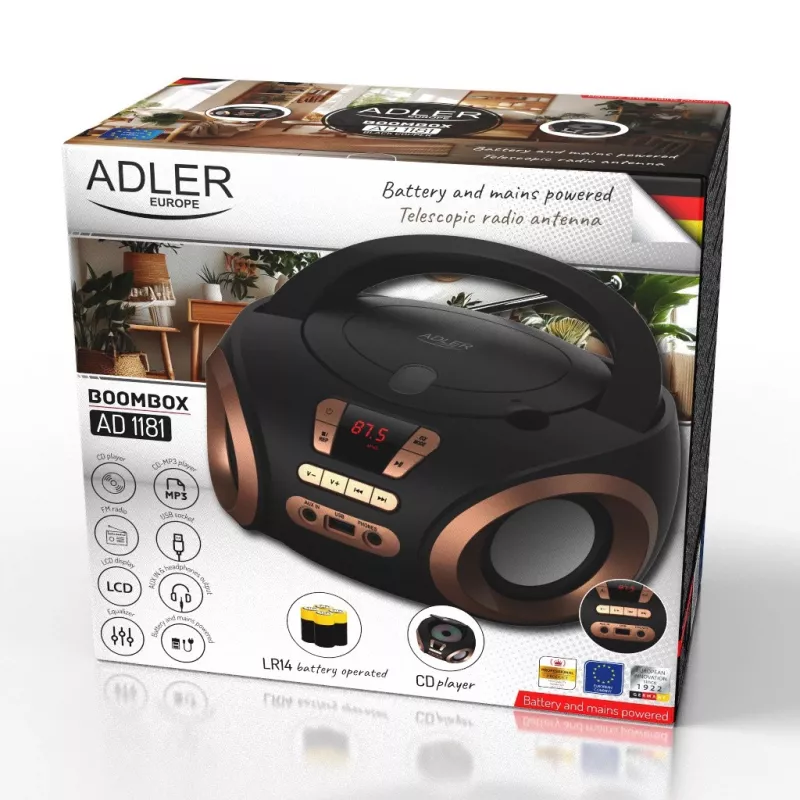 ADLER AD 1181bc - CD/MP3 player (boombox)
