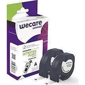 Label-making tape Armor K80016W4 Black on transparent