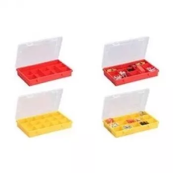 Storage box allit EuroPlus Basic 29/9 red polypropylene impact resistant