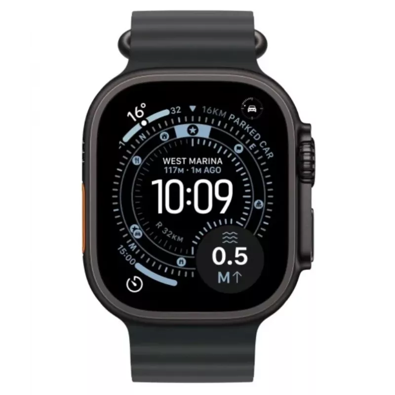 Smartwatch Apple Watch Ultra 3 GPS + Cellular 49mm Black Titanium Case Black Ocean Band