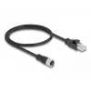 DeLOCK M12 Adapter Cable D-coded 4 pin female to RJ45 male 50 cm