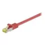 Wentronic GoobayCat.7 Raw Cable Patch Cable, S/FTP (PiMF), Red, 7.5 m - LSZH Halogen-Free, Copper, RJ45 Plug (91634)