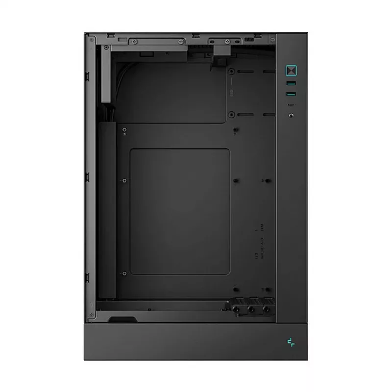 PC case DeepCool CH170 PLUS Tower Black — micro-ATX/mini-ITX, tempered glass, USB-C, top PSU