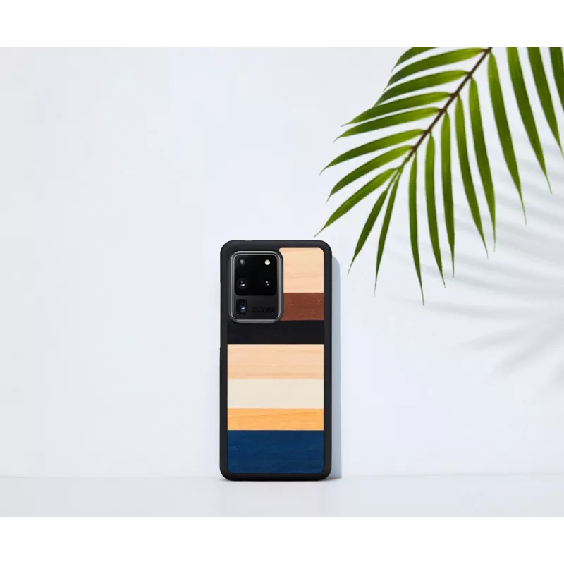 Phone case man and wood for Samsung Galaxy S20 Ultra — black