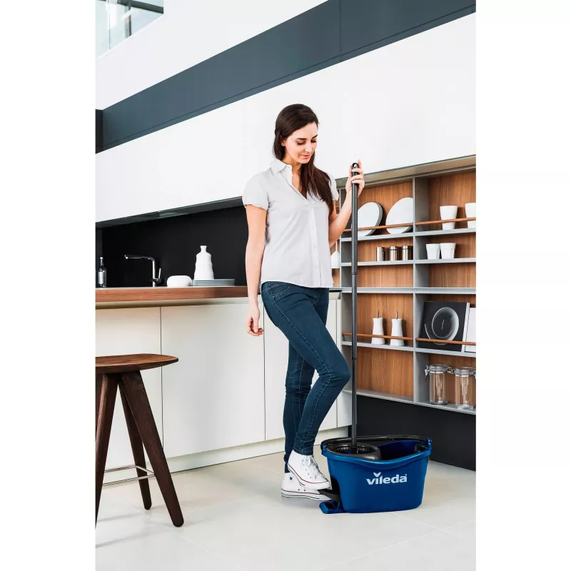 Floor mop VILEDA TurEasyWring & Clean Box 167756 with bucket and wringer