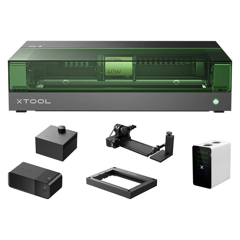 Laser Engraver 2-in-1 xTool S1 40W - All-in-One Kit (Black)