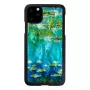 Phone case iKins for iPhone 11 Pro Max — water lilies design, black