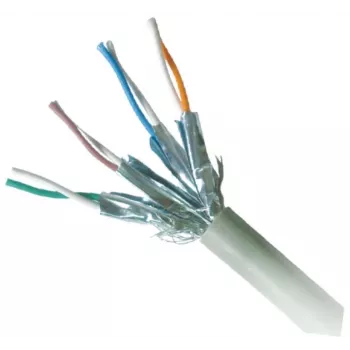 Networking cable GEMBIRD Cat6a RJ-45 to RJ-45 S/FTP 10 m LSZH, solid copper, grey