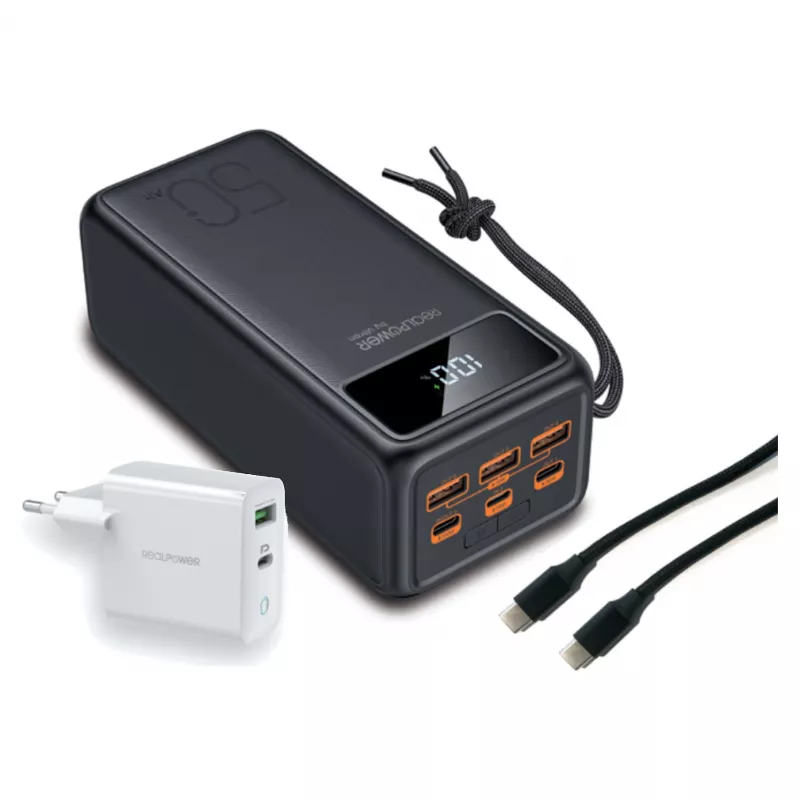 Portable Battery RealPower PB-56000 PD PRO 56000 mAh
