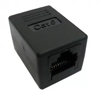 RJ-45 Modular Coupler VALUE Cat.6 unshielded black