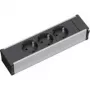 Power Extension Bachmann 333.1007 Indoor 3 AC Outlets Black Grey