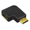 HDMI gender changer adapter LOGILINK AH0008 — HDMI to HDMI, black, gold-plated contacts