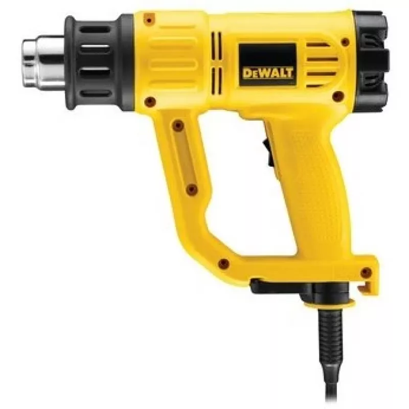 Hot air gun DeWalt D26411 — 1800 W, pistol handle, max 600°C, 450 l/min airflow, yellow