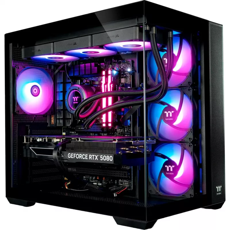Computer Thermaltake FTW RTX 5080 Black Intel Core i7 16GB 1TB SSD NVIDIA RTX 5080 Windows 11 Home 64-Bit