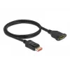 DisplayPort extension cable panel-mount DeLOCK 87095 8K 60 Hz 1 m