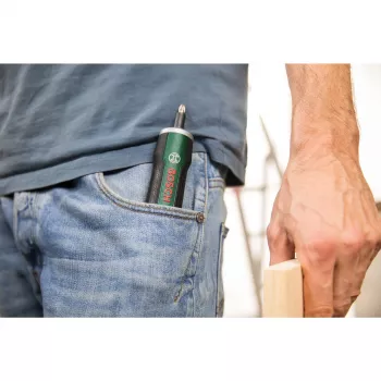 Power screwdriver Bosch PushDrive 360 RPM Green 3.6V Battery
