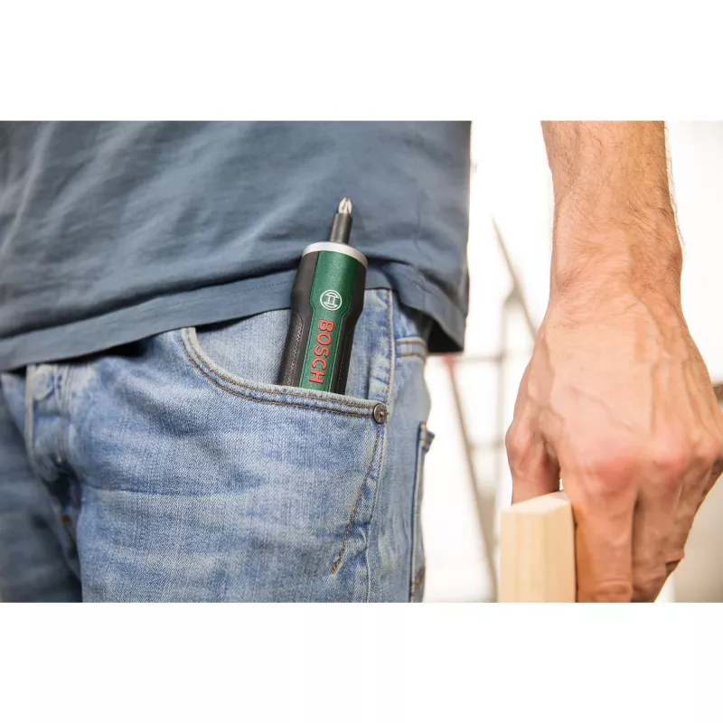 Power screwdriver Bosch PushDrive 360 RPM Green 3.6V Battery