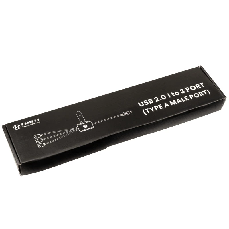 USB Hub Lian Li PW-U2TPAB Type A Male 1-to-3 IDC 9 pin
