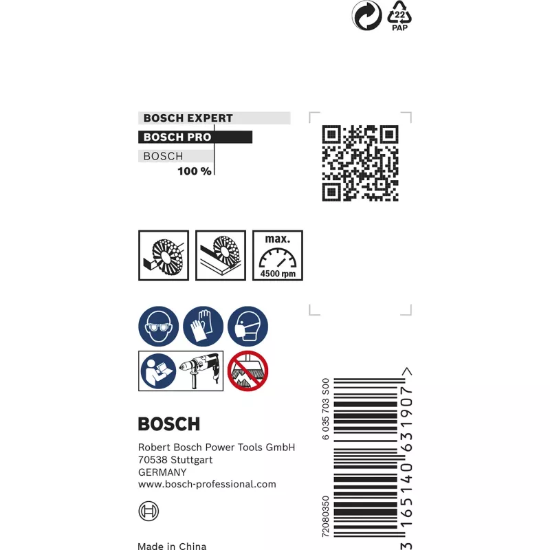Bosch 2 608 622 110 wire wheel/wheel brush 3 cm