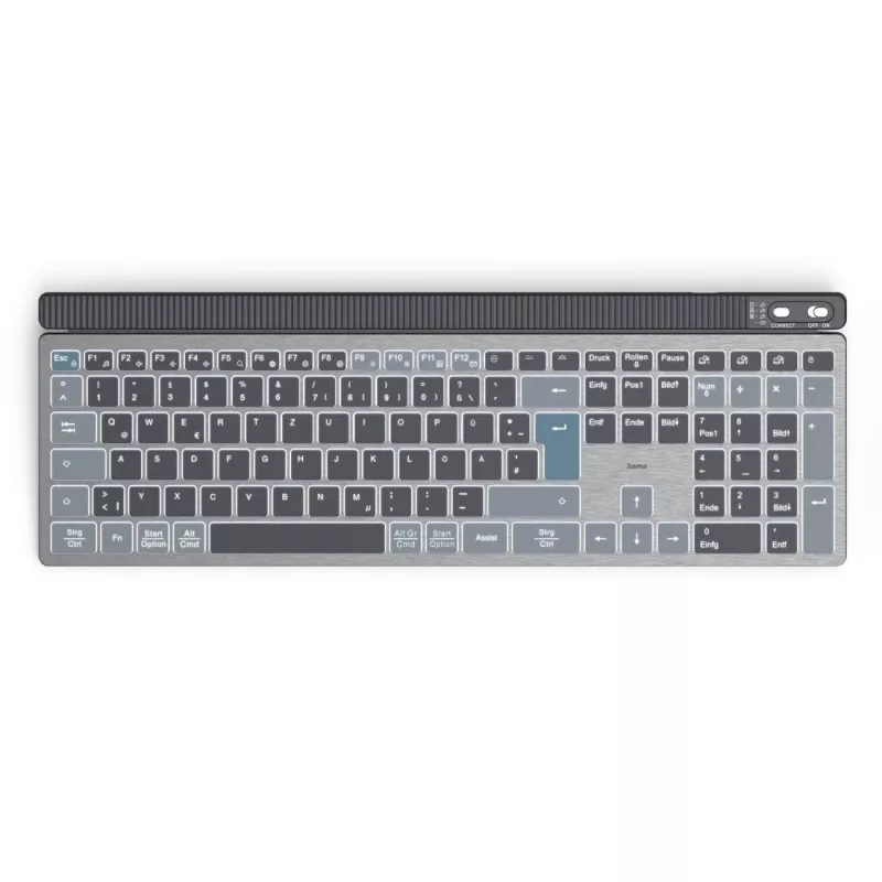 Wireless multi-device keyboard and mouse set HAMA WKM-750 — black, wireless connectivity