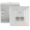 Outlet Box RJ-45 White ShiverPeaks BS74251-SET