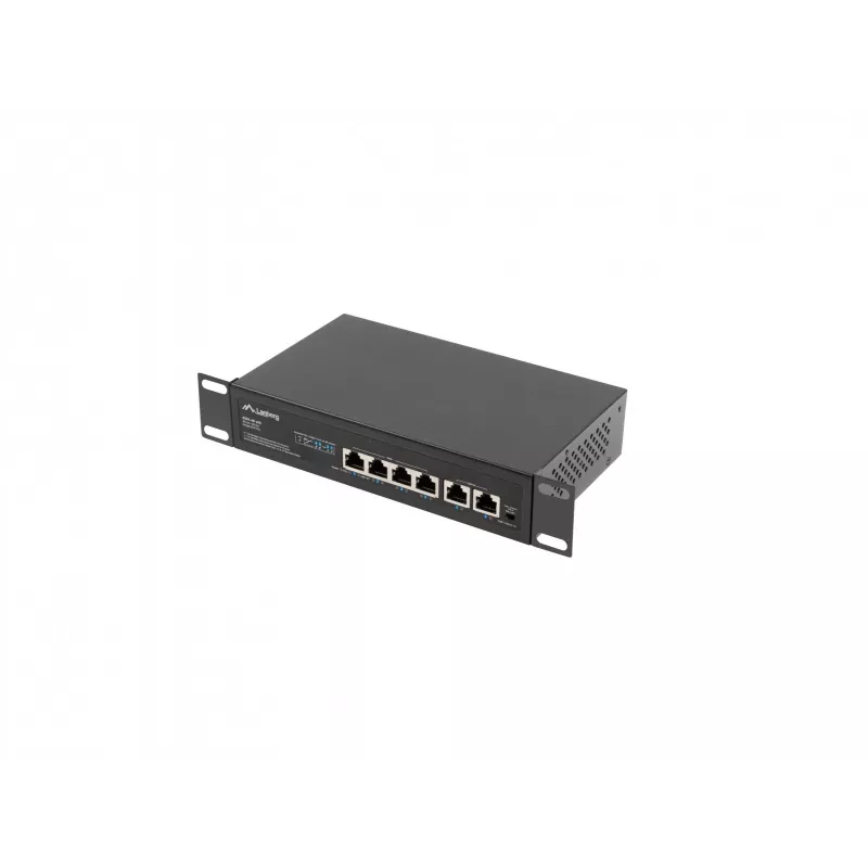 Lanberg Switch PoE+ Rack 10/19 RSFE-4P-2FE-60