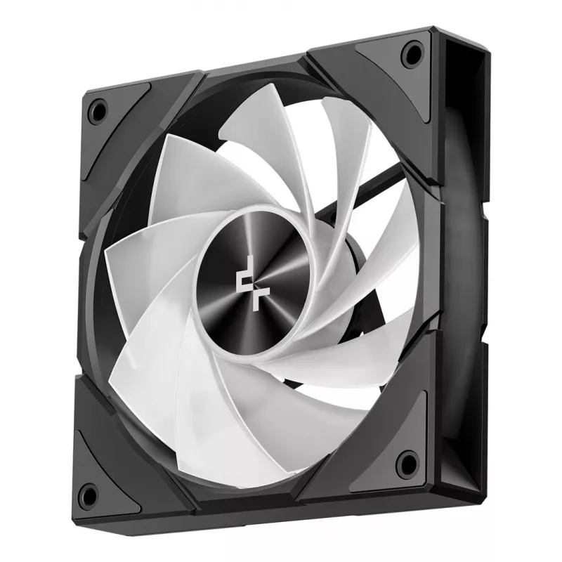 PC case DeepCool CG580 4F Midi Tower — ATX/ITX/MicroATX, tempered glass, 3×120mm+1×120mm fans, 2×3.5 inch & 2×2.5 inch, USB-A×2 USB-C×1, black