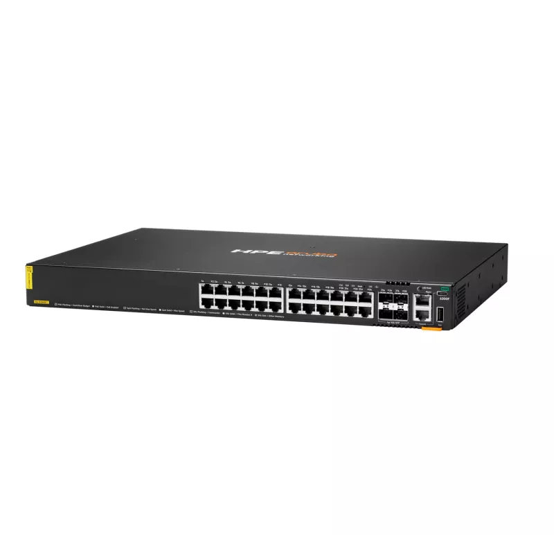 Managed Switch HPE Aruba Networking CX 6200F 24G PoE 4SFP+ 370W