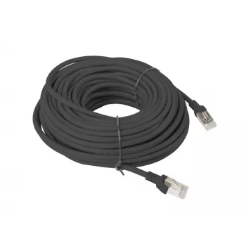 LANBERG networking cable RJ-45 Cat5e PCU5-10CC-2000-BK, 20 m, U/UTP, CCA conductor, PVC jacket, black