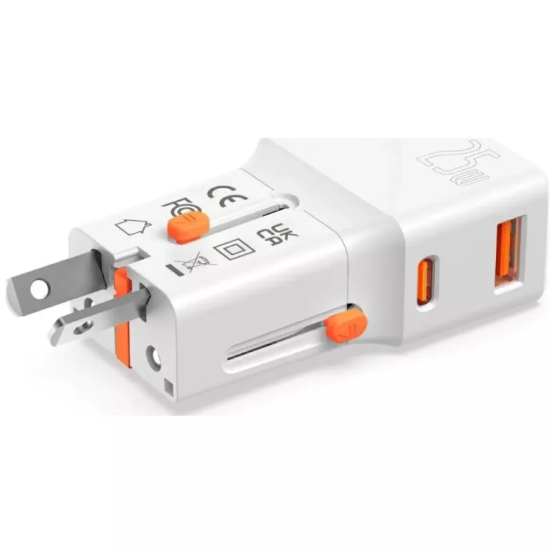 Travel charger 25W Worl d Travel 25W USB-C + A