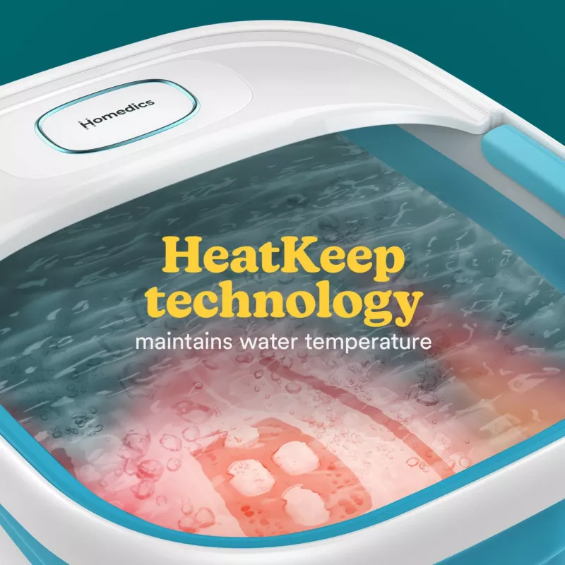 Foot spa HoMedics FB-70BL-EB — collapsible compact foot bath for home use