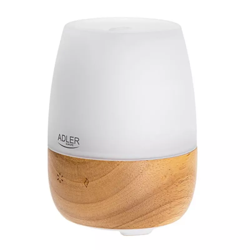 Aroma diffuser Adler AD 7967 — ultrasonic, for rooms up to 25 m², brown/white