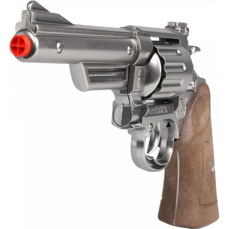 Toy metal police-style revolver Pulio 1556067/0 — 8-round capacity