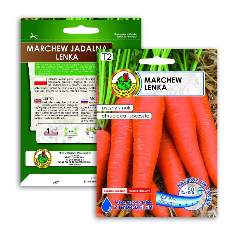 Seed tape Apte Marchew LENKA 6 m — carrot seed strip for sowing
