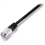 Equip Cat.5e SF/UTP Crossover Patch Cable, 1m, 1 m, Cat5e, SF/UTP (S-FTP), RJ-45, RJ-45, Black