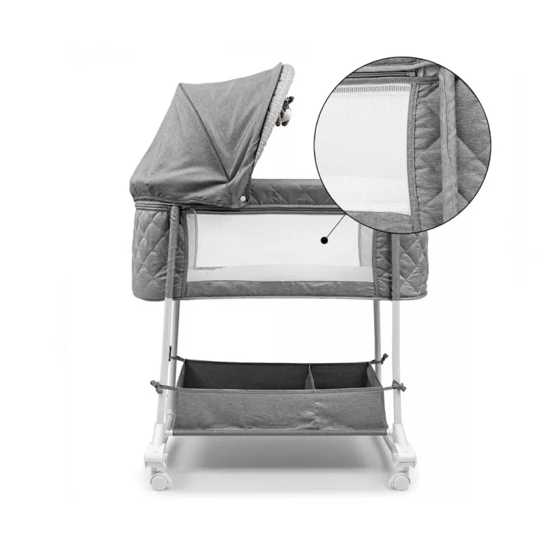 Cradle milly mally Dream On Stone 5431 with adjustable height and soft mattress