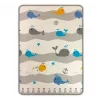 Play Foam Mat milly mally model 4688 — rolled foam playmat with bear and whale print