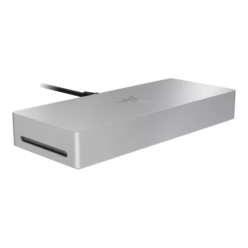 Razer Thunderbolt 5 Dock Mercury White — 4 USB Ports, 1 HDMI