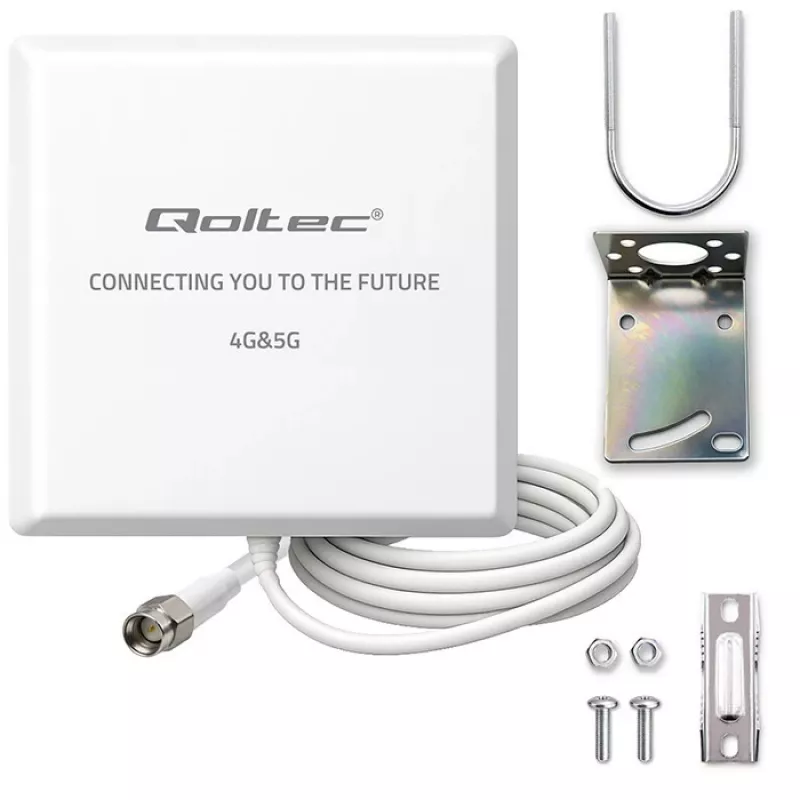 External 4G/5G LTE antenna QOLTEC 9 dBi with SMA connector and 3 m cable