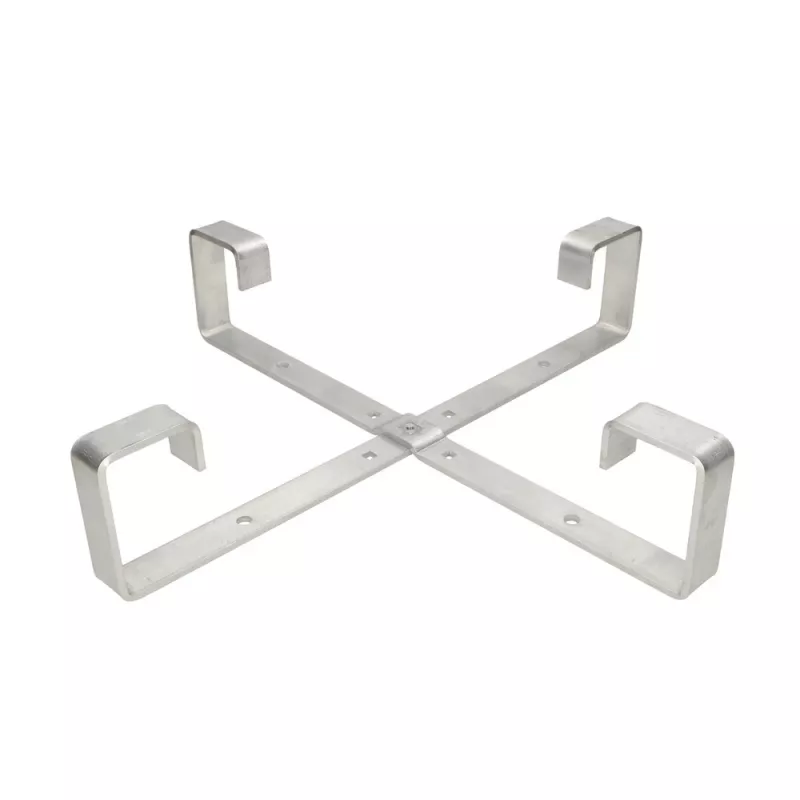 Cable holder Extralink Four arms aluminium frame S500 — 500 x 500 x 70 mm, desk/wall, aluminium