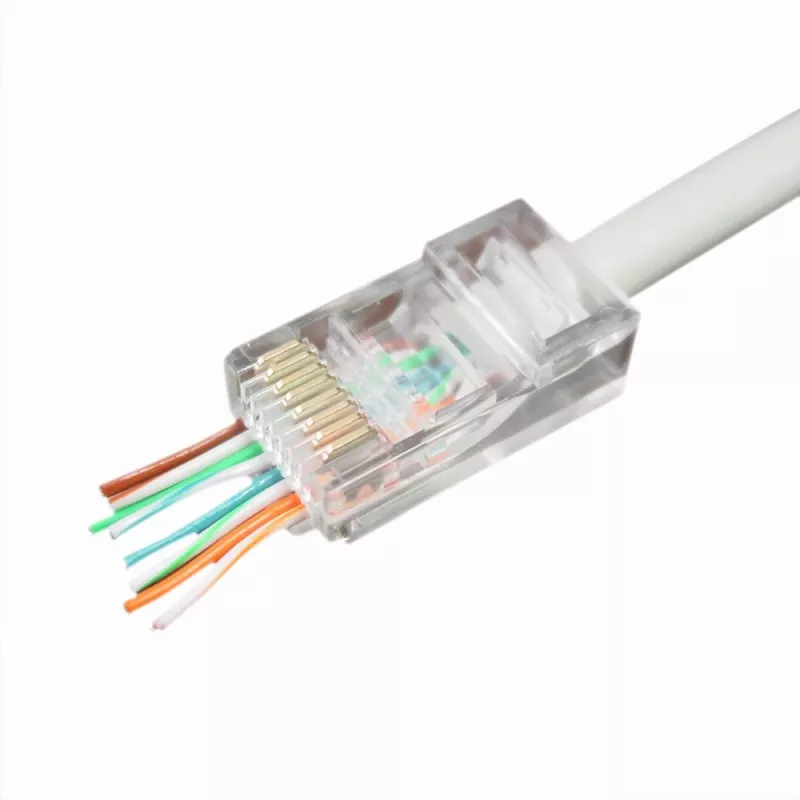 Wire Connector Gembird LC-PTU-01/100 8P8C RJ45 Transparent