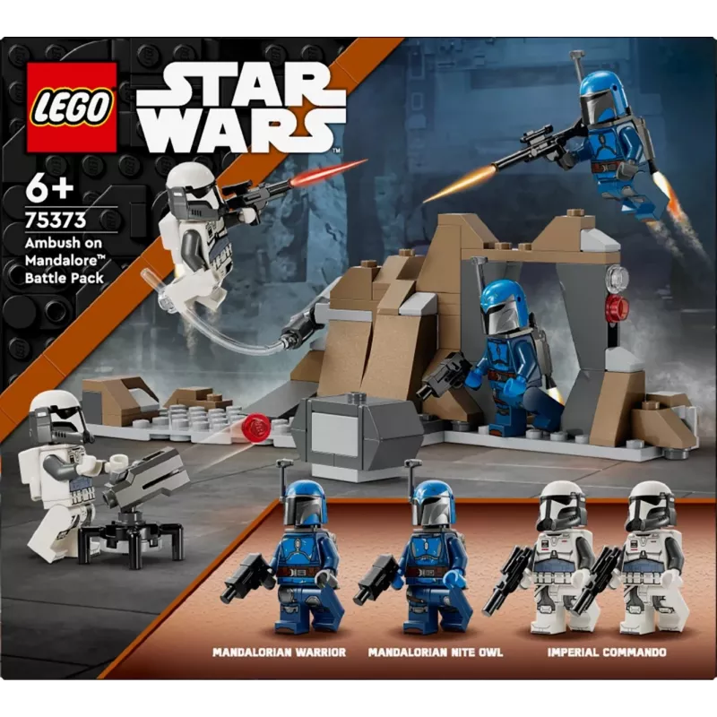 Construction toy LEGO Star Wars Ambush on Mandalore Battle Pack 75373 — 4 minifigures, 109 pieces, age 6+