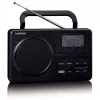 Portable radio Lenco MPR-035BK — FM/AM, mains and battery power, 2.5 inch LCD, 20 FM presets, 3.5 mm output