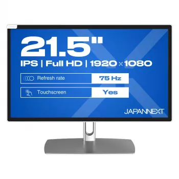 JAPANNEXT FHD Touchscreen Monitor 54,61cm (21,5) 1920x1080 Pixel,IPS Panel, 8 ms, 75 Hz, AMD FreeSync, HDMI, Touch (JN-IPS2152FHDR-C65W-FLD-T)