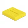 Breadboard DELOCK 18320 — plastic prototype board, yellow, 36×46×10 mm