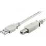 wentronic - USB Cable - USB (M) to USB Type B (M) - 1,8m - Grey (68712)