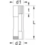 Impact Socket Gedore 6142540 Depth 75 mm Height 52 mm Weight 128 g